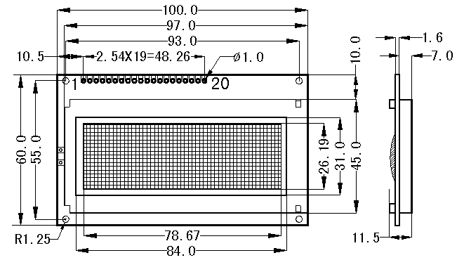 SMG19264A˜ʈDcҺ@ʾģK(LCM)ʾDƬ